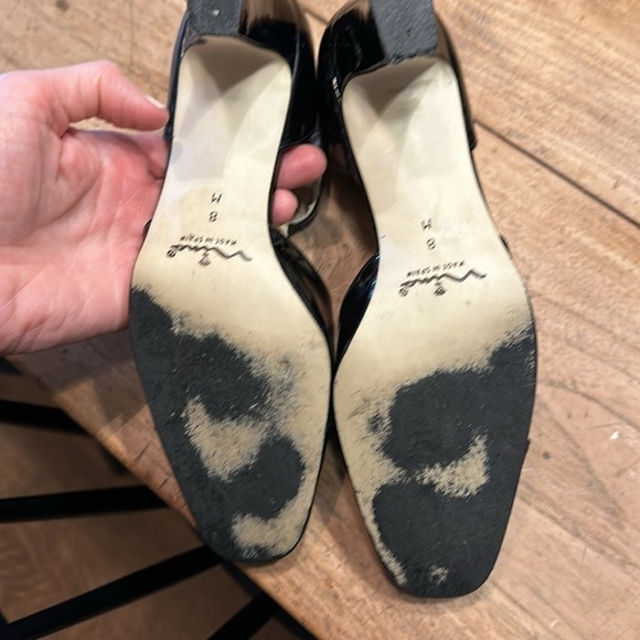 Nina Patent Leather T-Strap Heels – Made in Spain, Vintage Elegance – Size 8 - Picture 7 of 8